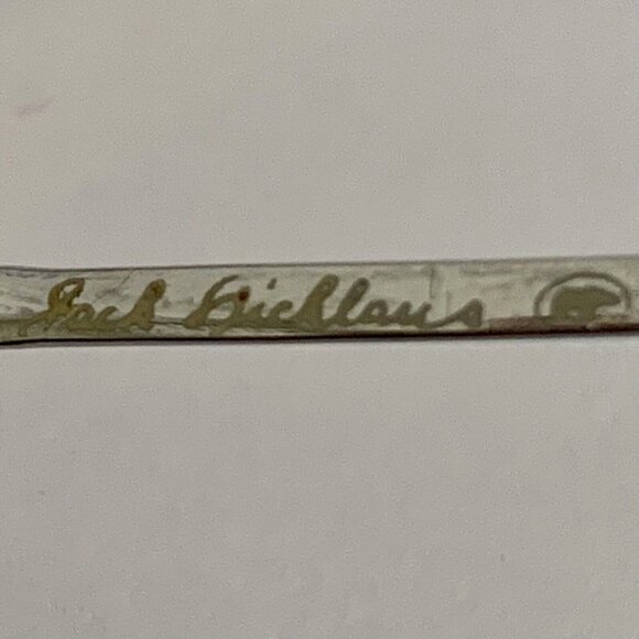 Jack Nicklaus Vintage Aviator Frames 412 48 Half Rim 56[]18 Bear Icon - Picture 3 of 8